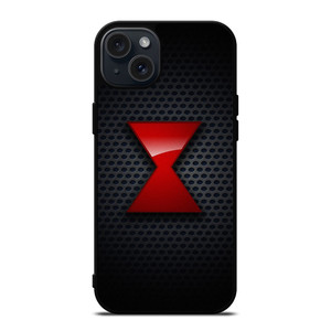 BLACK WIDOW MARVEL SYMBOL iPhone 15 Plus Case Cover BLACK WIDOW MARVEL SYMBOL iPhone 15 Plus Case Cover