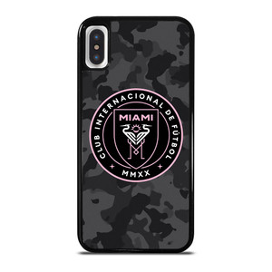 INTER MIAMI CF MLS BLACK CAMO iPhone X / XS Case Cover