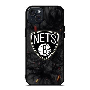 BROOKLYN NETS BASKETBALL NBA FIRE iPhone 15 Plus Case Cover BROOKLYN NETS BASKETBALL NBA FIRE iPhone 15 Plus Case Cover