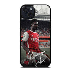 BUKAYO SAKA ARSENAL FOOTBALL CLUB iPhone 15 Plus Case Cover BUKAYO SAKA ARSENAL FOOTBALL CLUB iPhone 15 Plus Case Cover