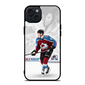 CALE MAKAR COLORADO AVALANCHE HOCKEY iPhone 15 Plus Case Cover CALE MAKAR COLORADO AVALANCHE HOCKEY iPhone 15 Plus Case Cover