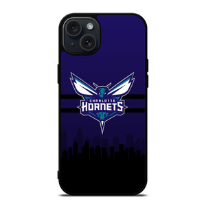 CHARLOTTE HORNETS NBA SKYLINE iPhone 15 Plus Case Cover