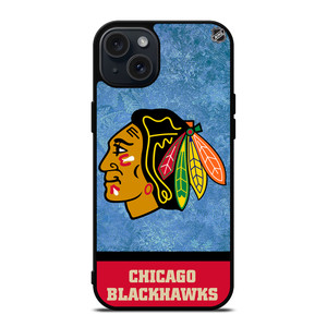 CHICAGO BLACKHAWKS HOCKEY TEAM iPhone 15 Plus Case Cover