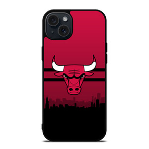 CHICAGO BULLS NBA SKYLINE iPhone 15 Plus Case Cover