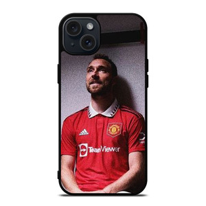 CHRISTIAN ERIKSEN MANCHESTER UNITED iPhone 15 Plus Case Cover CHRISTIAN ERIKSEN MANCHESTER UNITED iPhone 15 Plus Case Cover