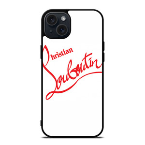 CHRISTIAN LOUBOUTIN WHITE iPhone 15 Plus Case Cover