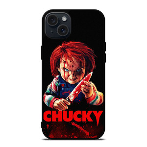 CHUCKY CHILD'S PLAY BLOODY iPhone 15 Plus Case Cover CHUCKY CHILD'S PLAY BLOODY iPhone 15 Plus Case Cover