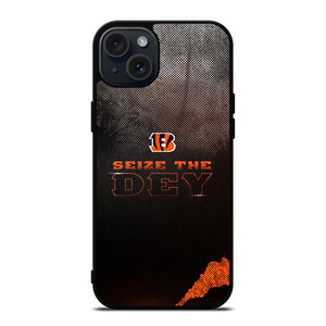 CINCINNATI BENGALS NFL FOOTBALL SEIZE THE DEY iPhone 15 Plus Case Cover CINCINNATI BENGALS NFL FOOTBALL SEIZE THE DEY iPhone 15 Plus Case Cover