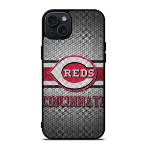 CINCINNATI RED MLB BASEBALL METAL iPhone 15 Plus Case Cover CINCINNATI RED MLB BASEBALL METAL iPhone 15 Plus Case Cover