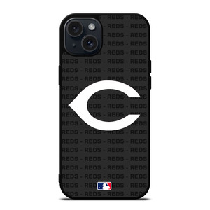 CINCINNATI REDS BASEBALL BLACK iPhone 15 Plus Case Cover