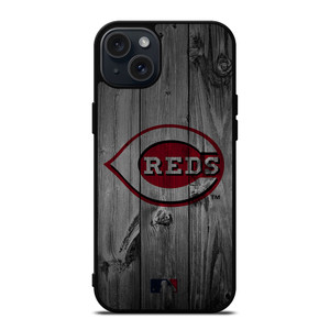 CINCINNATI REDS BASEBALL MLB WOOD LOGO iPhone 15 Plus Case Cover