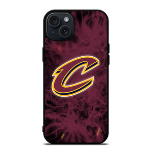 CLEVELAND CAVALIERS BASKETBALL NBA FIRE iPhone 15 Plus Case Cover CLEVELAND CAVALIERS BASKETBALL NBA FIRE iPhone 15 Plus Case Cover