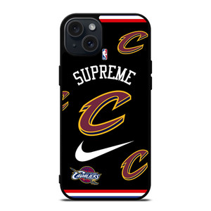 CLEVELAND CAVALIERS NBA X SUPREME NIKE iPhone 15 Plus Case Cover