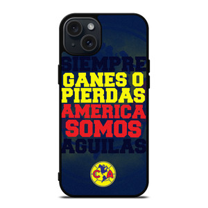 CLUB AMERICA FOOTBALL FANS QUOTE iPhone 15 Plus Case Cover CLUB AMERICA FOOTBALL FANS QUOTE iPhone 15 Plus Case Cover