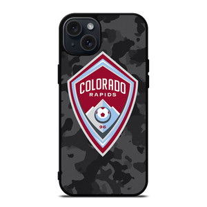 COLORADO RAPIDS MLS BLACK CAMO iPhone 15 Plus Case Cover