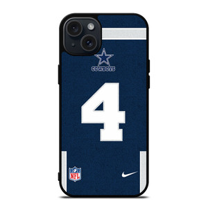 DALLAS COWBOYS DAK PRESCOTT 4 NFL NIKE iPhone 15 Plus Case Cover DALLAS COWBOYS DAK PRESCOTT 4 NFL NIKE iPhone 15 Plus Case Cover