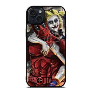 DEADPOOL HARLEY QUINN ART iPhone 15 Plus Case Cover