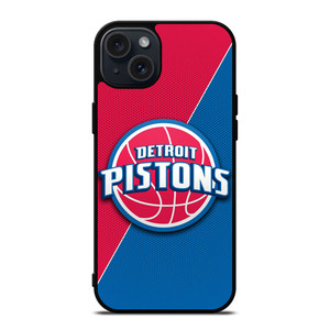 DETROIT PISTONS NBA BASKETBALL LOGO iPhone 15 Plus Case Cover