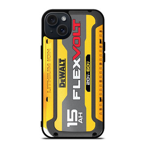 DEWALT FLEX VOLT 15 AH iPhone 15 Plus Case Cover DEWALT FLEX VOLT 15 AH iPhone 15 Plus Case Cover