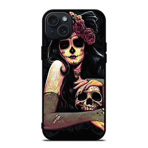 DIA DE LOS MUERTOS ART iPhone 15 Plus Case Cover