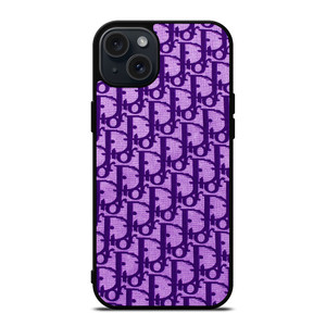 DIOR LOGO PURPLE iPhone 15 Plus Case Cover