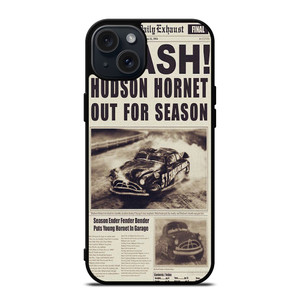 DOG HUDSON HORNET CARS MAGAZINE iPhone 15 Plus Case Cover