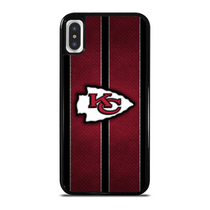 KANSAS CITY CHIEFS NFL METAL STRIPE iPhone X / XS Case Cover KANSAS CITY CHIEFS NFL METAL STRIPE iPhone X / XS Case Cover
