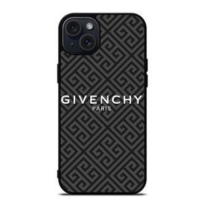 GIVENCHY PARIS LOGO PATTERN iPhone 15 Plus Case Cover