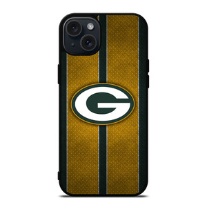 GREEN BAY PACKERS NFL METAL STRIPE iPhone 15 Plus Case Cover
