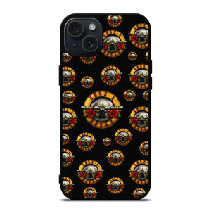 GUNS N ROSES ROCK BAND PATTERN iPhone 15 Plus Case Cover