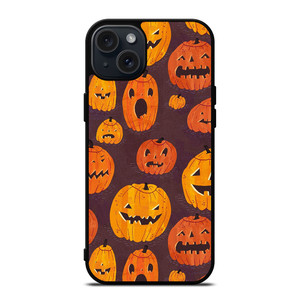 HALLOWEEN PUMPKINS PATTERN iPhone 15 Plus Case Cover