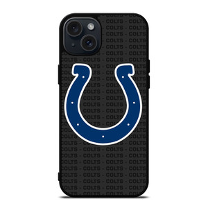 INDIANAPOLIS COLTS FOOTBALL TEXT iPhone 15 Plus Case Cover