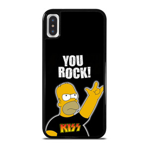 KISS ROCK HOMER SIMPSONS iPhone X / XS Case Cover