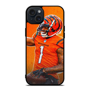 JAMARR CHASE CINCINNATI BENGALS NFL FOOTBALL 2 iPhone 15 Plus Case Cover JAMARR CHASE CINCINNATI BENGALS NFL FOOTBALL 2 iPhone 15 Plus Case Cover
