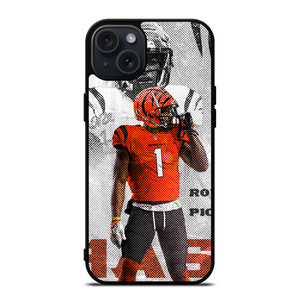 JAMARR CHASE CINCINNATI BENGALS NFL FOOTBALL iPhone 15 Plus Case Cover JAMARR CHASE CINCINNATI BENGALS NFL FOOTBALL iPhone 15 Plus Case Cover