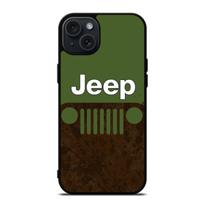 JEEP GREEN RUSTY LOGO iPhone 15 Plus Case Cover JEEP GREEN RUSTY LOGO iPhone 15 Plus Case Cover