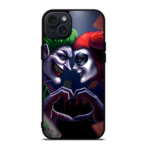 JOKER LOVE HARLEY QUINN ART iPhone 15 Plus Case Cover