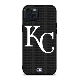 KANSAS CITY ROYALS BASEBALL BLACK iPhone 15 Plus Case Cover
