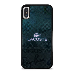 LACOSTE ADIDAS NIKE LOGO iPhone X / XS Case Cover
