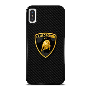 LAMBORGHINI AUTOMOBILI CARBON FIBER iPhone X / XS Case Cover