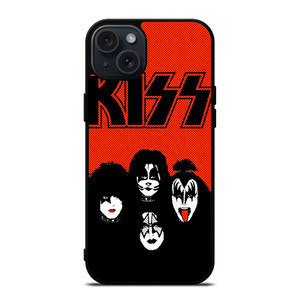 KISS RED ROCK BAND iPhone 15 Plus Case Cover