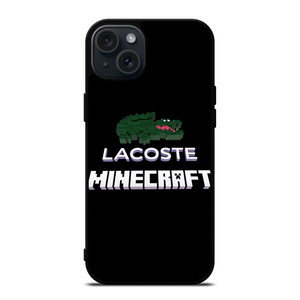 LACOSTE X MINECRAFT GAMES iPhone 15 Plus Case Cover LACOSTE X MINECRAFT GAMES iPhone 15 Plus Case Cover