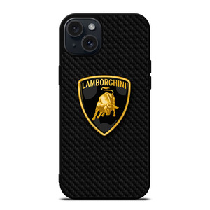 LAMBORGHINI AUTOMOBILI CARBON FIBER iPhone 15 Plus Case Cover