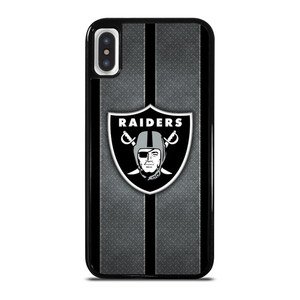 LAS VEGAS RAIDERS NFL METAL STRIPE iPhone X / XS Case Cover