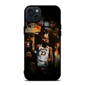 LEBRON JAMES LAKERS COLLAGE iPhone 15 Plus Case Cover LEBRON JAMES LAKERS COLLAGE iPhone 15 Plus Case Cover
