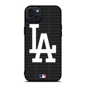 LOS ANGELES DODGERS BASEBALL BLACK iPhone 15 Plus Case Cover LOS ANGELES DODGERS BASEBALL BLACK iPhone 15 Plus Case Cover
