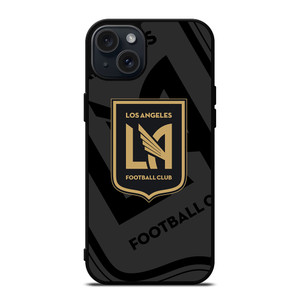 LOS ANGELES FC MLS BLACK iPhone 15 Plus Case Cover LOS ANGELES FC MLS BLACK iPhone 15 Plus Case Cover
