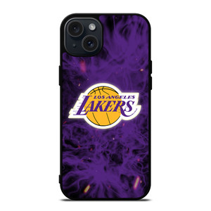 LOS ANGELES LAKERS BASKETBALL NBA FIRE iPhone 15 Plus Case Cover LOS ANGELES LAKERS BASKETBALL NBA FIRE iPhone 15 Plus Case Cover