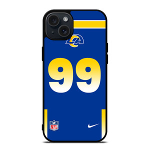 LOS ANGELES RAMS AARON DONALD 99 NFL NIKE iPhone 15 Plus Case Cover LOS ANGELES RAMS AARON DONALD 99 NFL NIKE iPhone 15 Plus Case Cover