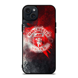 MANCHESTER UNITED FOOTBALL CLUB LOGO iPhone 15 Plus Case Cover